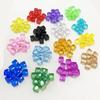 50 Stuks 8 Mm Helder Kleurrijk Kubus Vierkante Hoek Blanco Dobbelstenen Acryl Stukken Voor Puzzel Bordspel Accessoires Diy Knutselmateriaal