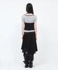 Sekeondeusolteu Salt Shirred Layered Skirt (Black)