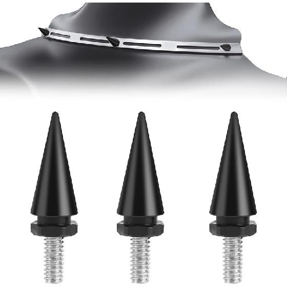 Motorcycle Windshield Bolts, Windscreen Screws, Fairing Bolts Compatible For Harley Davidson Electra Glide, Street Glide, Ultra Classic, Ultra чёрный