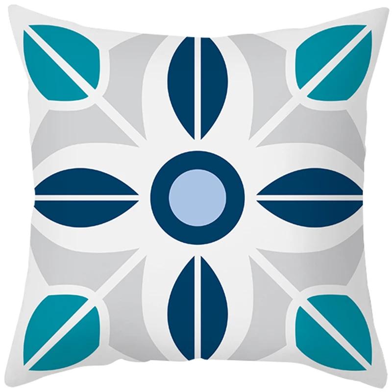 Peach Skin Hug Pillowcase Nordic Simple Color Pattern Sofa Cushion Cover Office Cushion Pillow Case To Customize