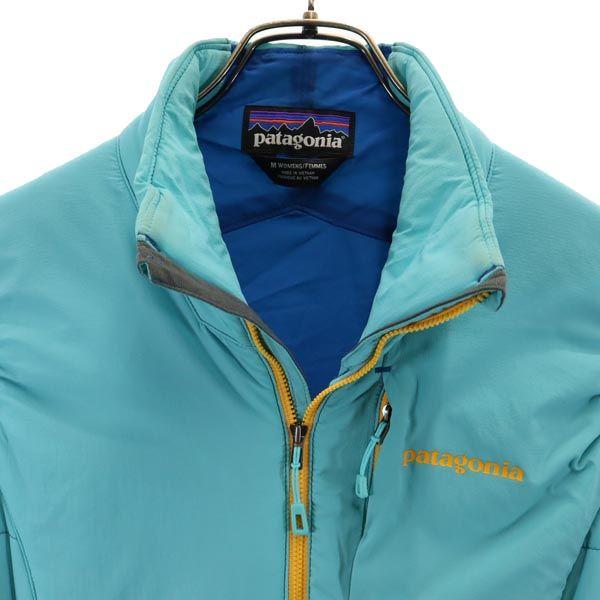 patagonia Zip Best M Greenish Logo embroidery, thin padding, outdoor Women Used