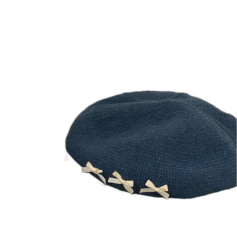 Cute Octagonal Hat Thin Newsboy Cap Personality Painter Hat  Four Seasons