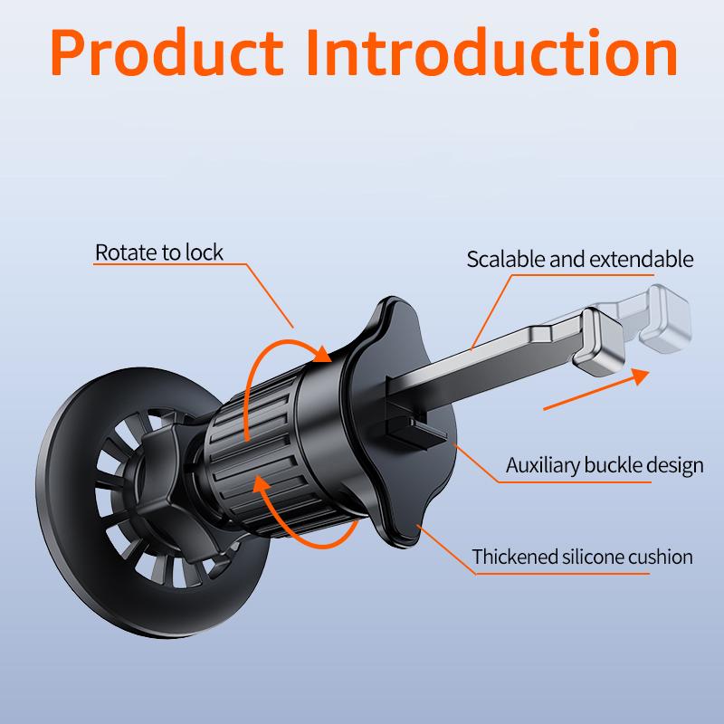 Universal Magnetic Car Air Vent Mobile Phone Clip GPS Brackets for iPhone 17 Xiaomi Samsung Strong Magnet Car Cradle for MagSafe