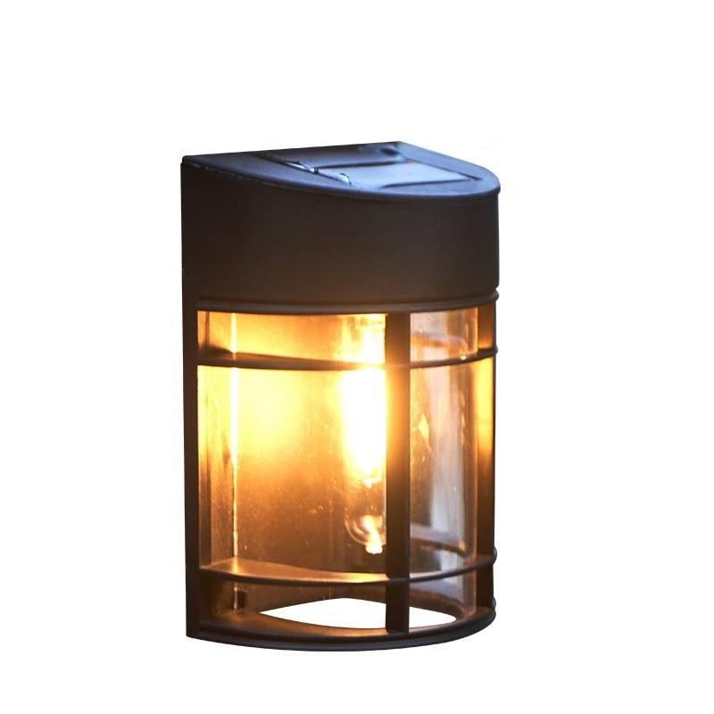 

Уличный солнечный настенный светильник, водонепроницаемые вольфрамовые лампы, садовая лампа, забор, балкон, двор, ландшафтный декор, бытовая лампа 1 pc теплый белый