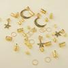 45Pcs/Set Metal Cutout Dreadlock Hair Rings Boho Hair Braid Accessories  For Girls Women