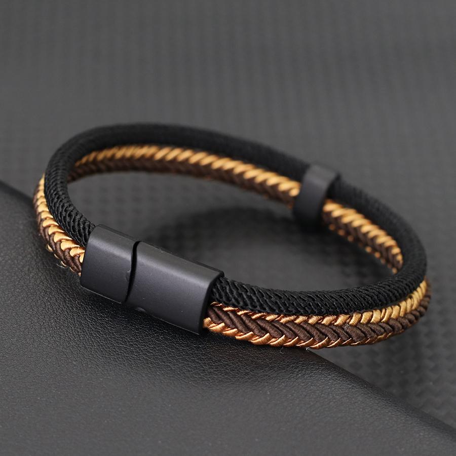 Unique Thread Bracelet Unisex Detachable Magnet Buckle Bangle Outdoor Camping Leisure Versatile Accessories Gift For Lovers