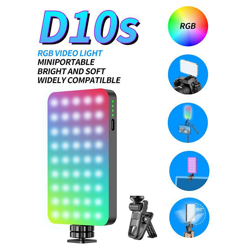 CYKE RGB Selfie Light with Cold Shoe for Photography