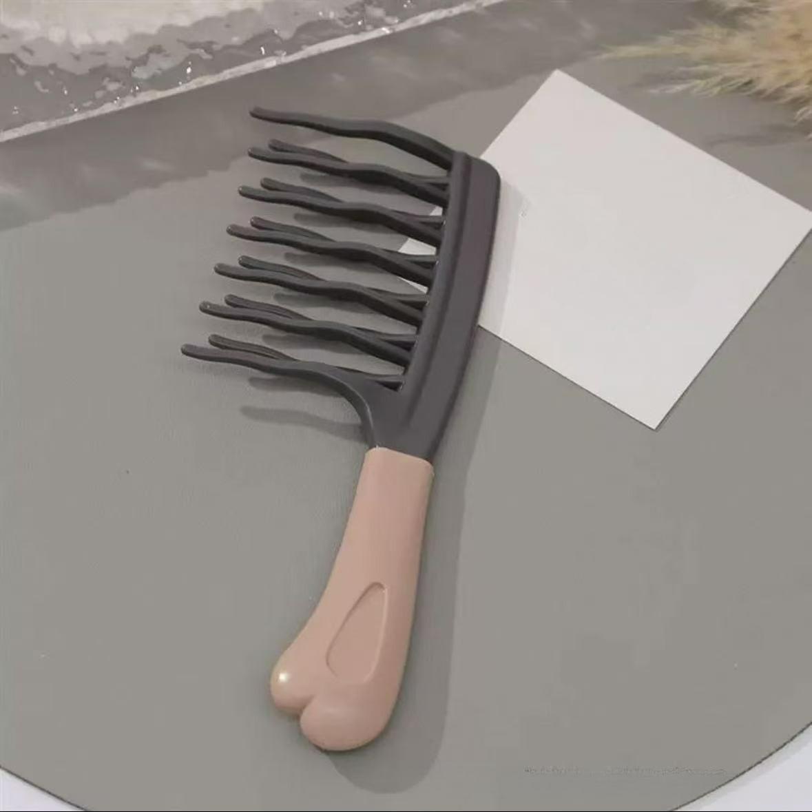 

Double Row wavy tooth curling hair comb scalp massage comb fluffy air cushion comb hair brush