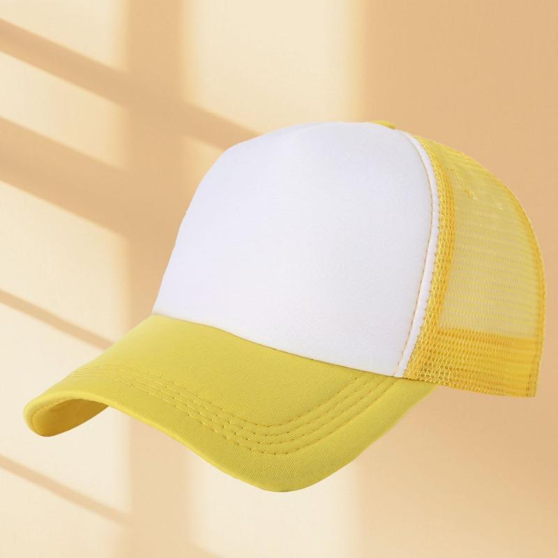 Sponge mesh cap embroidered baseball cap summer shading sun protection breathable