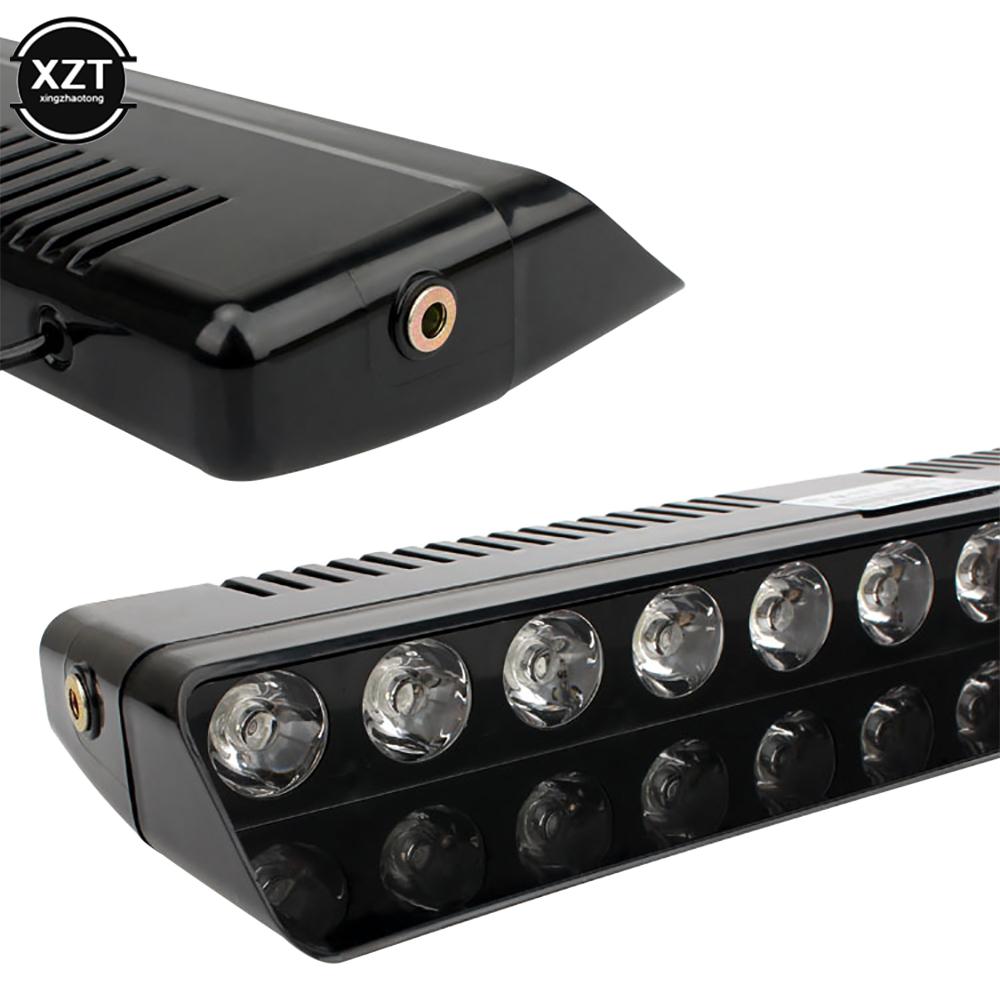 Car Strobe Flashing Lights Lamp 12LED Red/Blue/Amber/Yellow/White Police Led Flasher Emergency Warning Light For Car 12V 12W