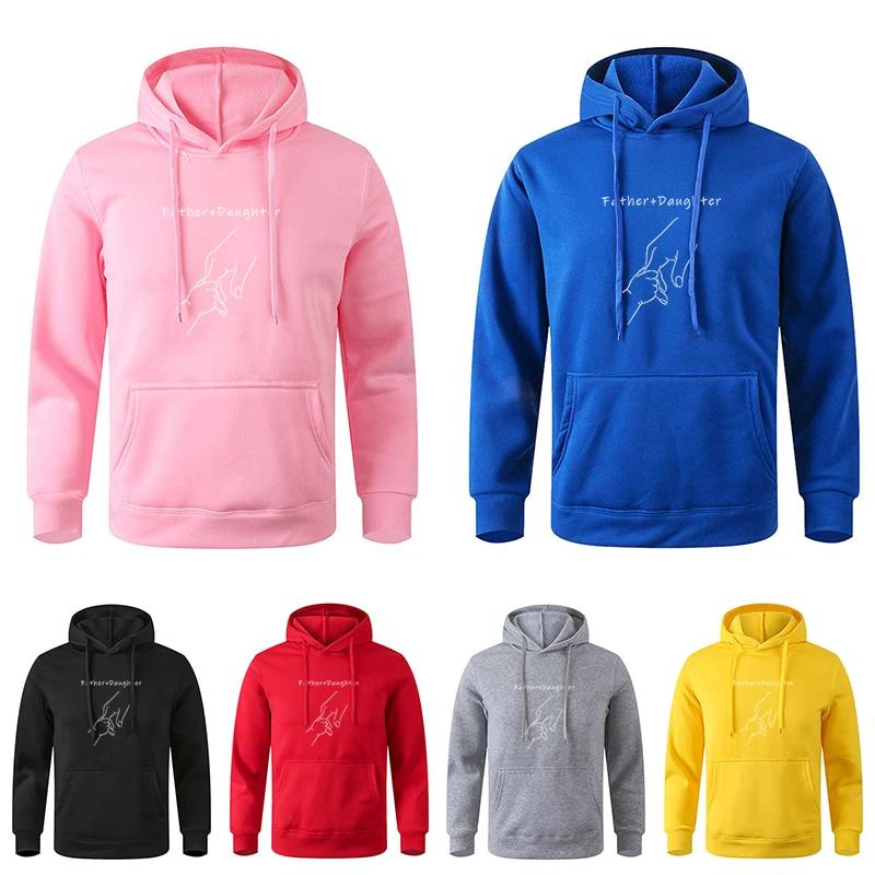 Men's Spring Autumn Casual Solid Color Oversize Black Sweatshirt Hoodie Pullover For Male And Women