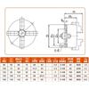 4-Jaw K12-80/100/125/130/160/200/250mm Self-Centering Linkage Lathe Chuck with Chuck Wrench for CNC Rounter Engraving Milling Tire Chucks 1