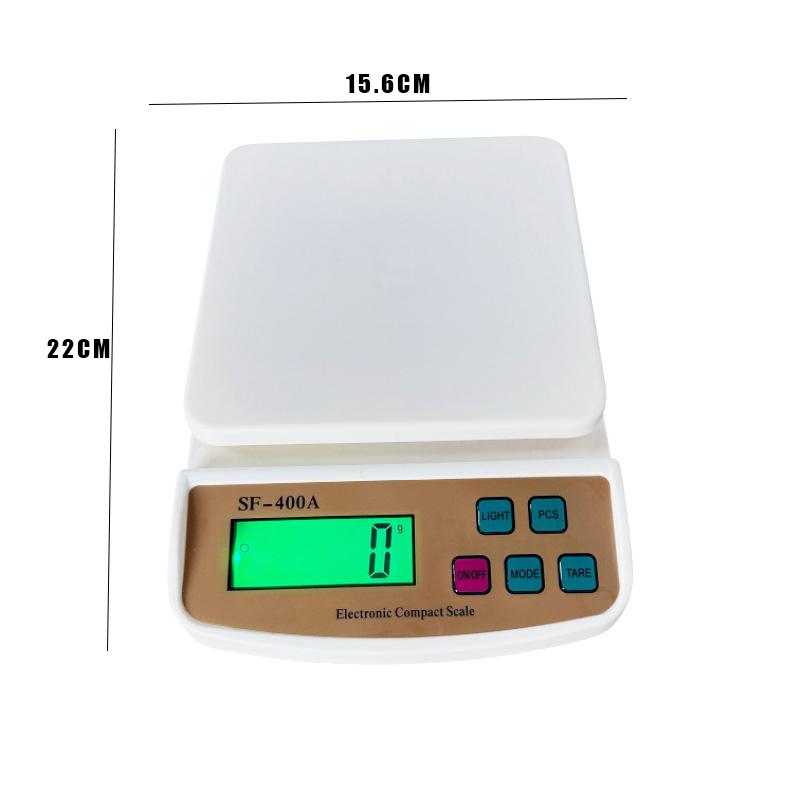 10kg/1g Precision Digital Electronic LCD Display Kitchen Scale Electronic Balance Scale Digital Kitchen Scales English Button