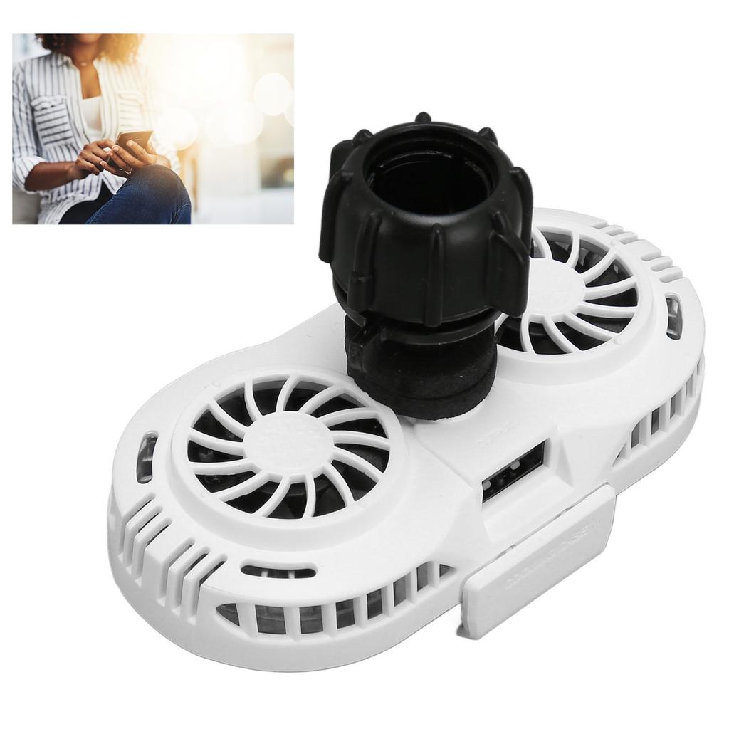 Cell Phone Cooler Semiconductor Cooling Silent Phone with Dual Fan Fast Cooling for Gaming Livestreaming