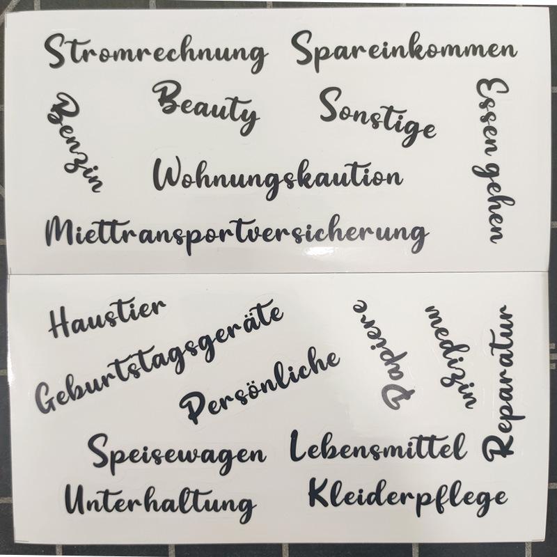 White and Blue Self-Adhesive Handwritten Label Stickers with Index Notes