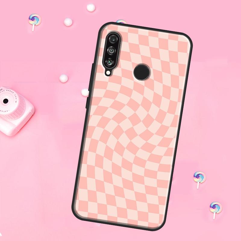 Check Orange Green Moss Twist For Huawei Nova 12s 12i 8i 11i 9 10 SE Y60 Y70 Y90 Y72 Y73 Y61 Y91 P60 Pro P30 P40 Lite Case