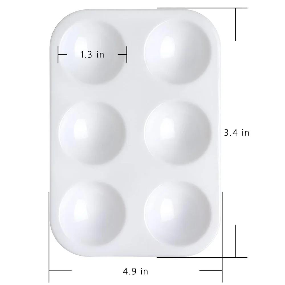 

Palette Art Alternatives Paint Plastic Palette Supply White Watercolor Palette Pigment Tray Painting Supplies Easy To Clean Plat жёлтый