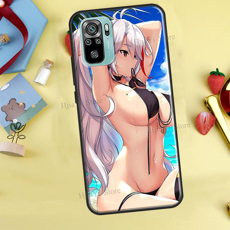 Anime Summer Bikini Girls Case For Xiaomi Redmi Note 11 Pro Note 10 8 9 Pro 9S 10S 11S Cover For Redmi 9 10 9C 9A 9T