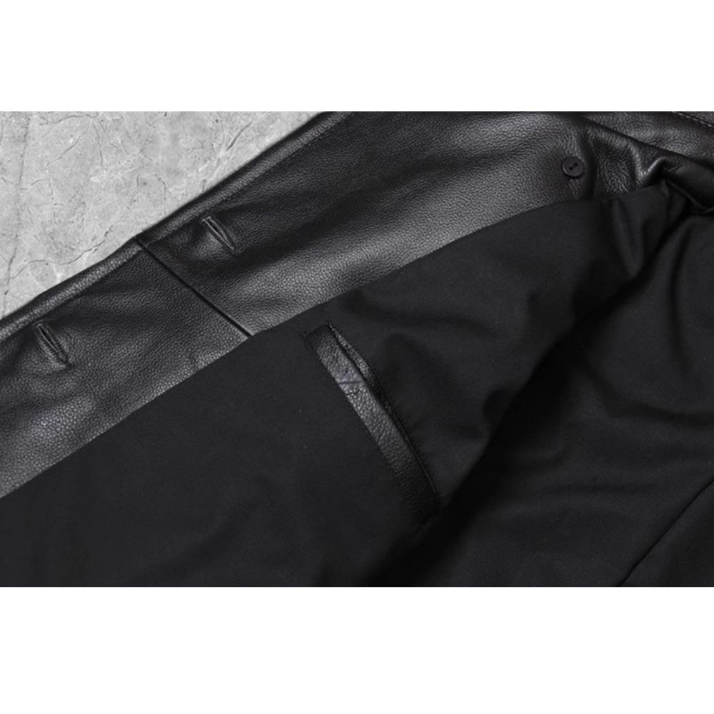 Chinese Size Long Jacket Men Genuine Leather Wind Coat Classic Black Plus Size Cowhide Jacket Casual Leather Cloth