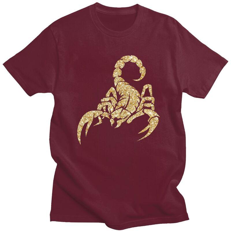 Sparkly Scorpion T Shirts 100 Cotton Tee Tops Summer Round Neck Tshirt Casual Short Sleeve Men Women Birthday Gift