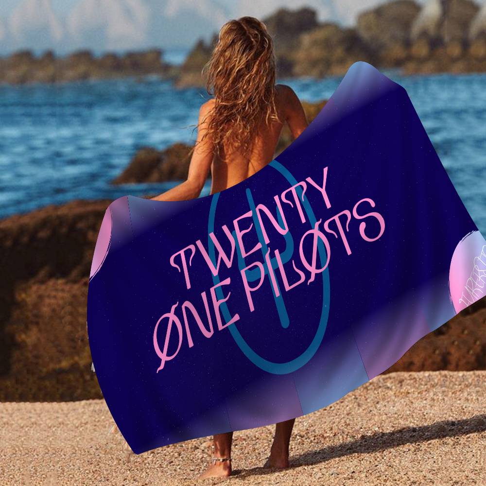 T-Twenty-One-Pilots Emotional-Alternative Microfiber Beach Towel Absorbent Quick dry Soft Yoga Swimming Resort Climbing Towel