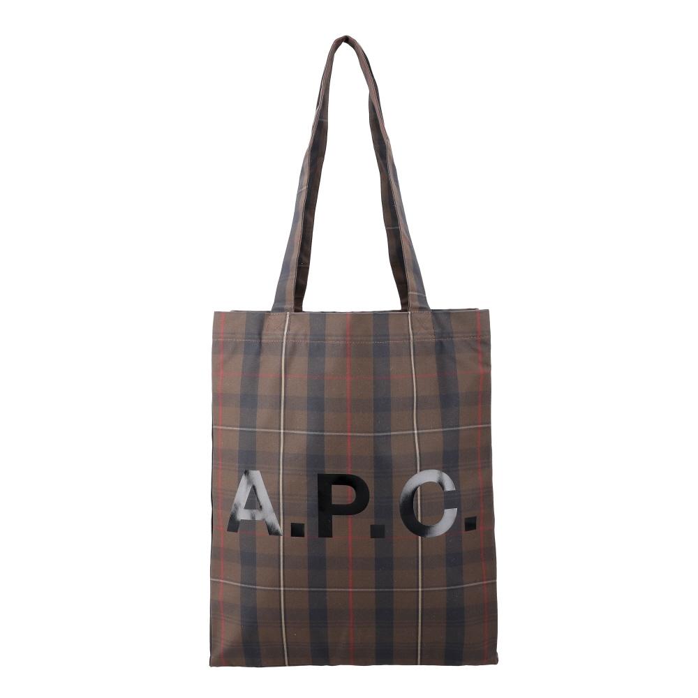 

A.p.c Check Eco Bag M61442 Caa Brown Lou COHKY M61442 CAA BROWN
