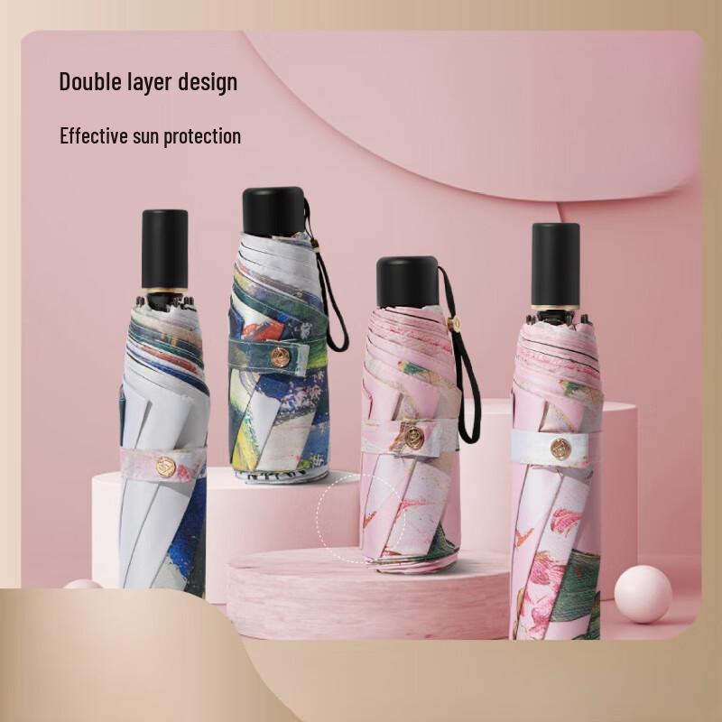 Miling Compact Sun & Rain Umbrella