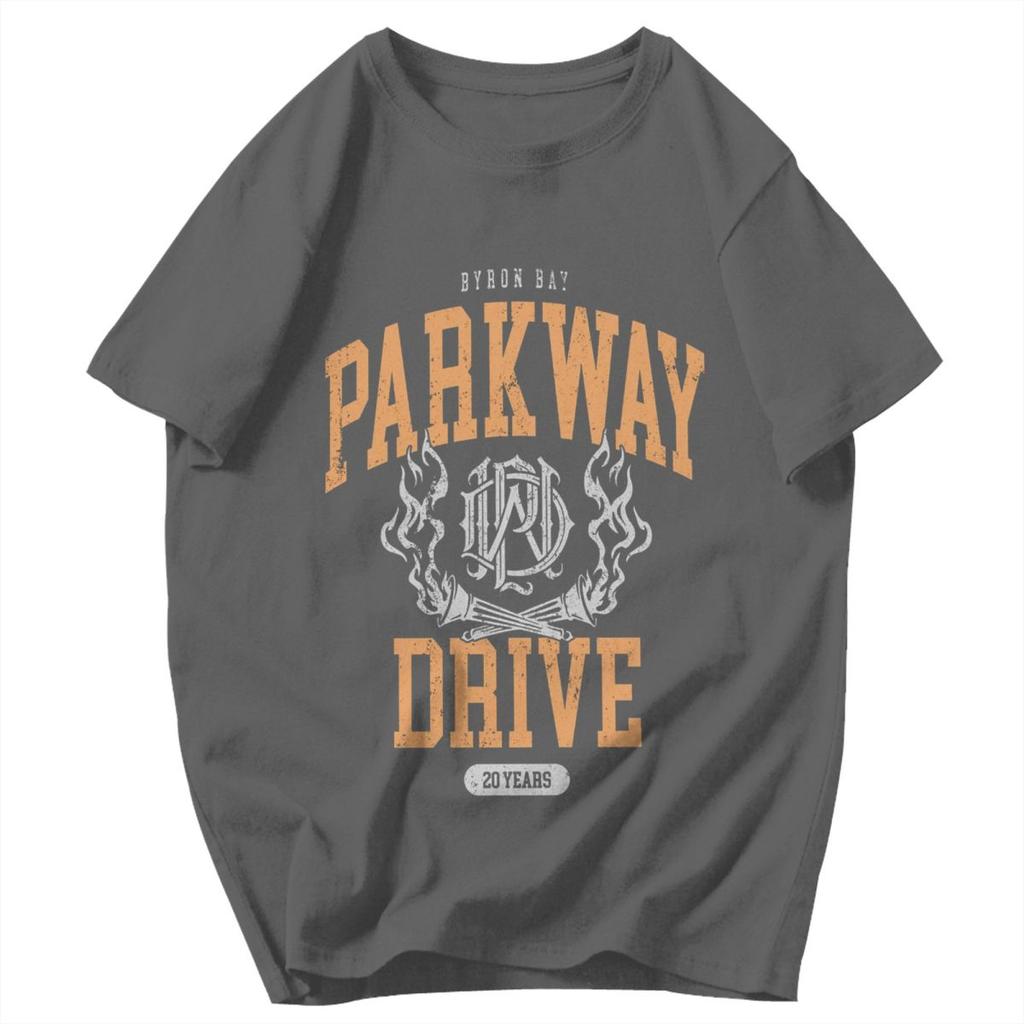 Men T Shirt Parkway Drive 20 Year Anniversary Europea Awesome Cotton Y2K Graphic Short Sleeve Unisex Clothing T Shirts