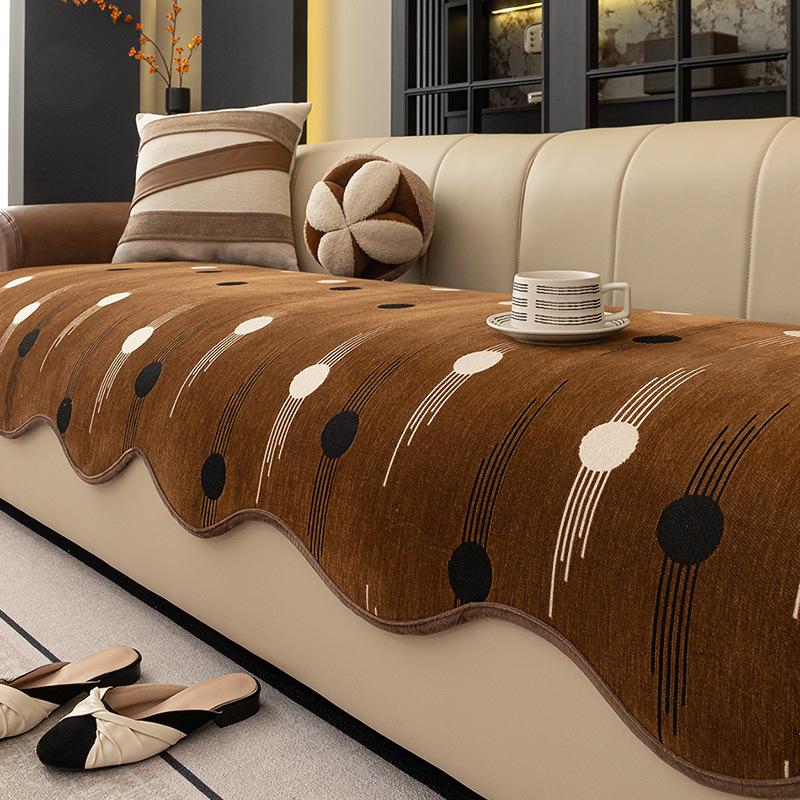 French Special-Shaped Sofa Cushion, Universal In All Seasons, Three Seats And One Concubine, The Seat Cushion Can Be Machine Washed, Fixed Non-Sl Sofa