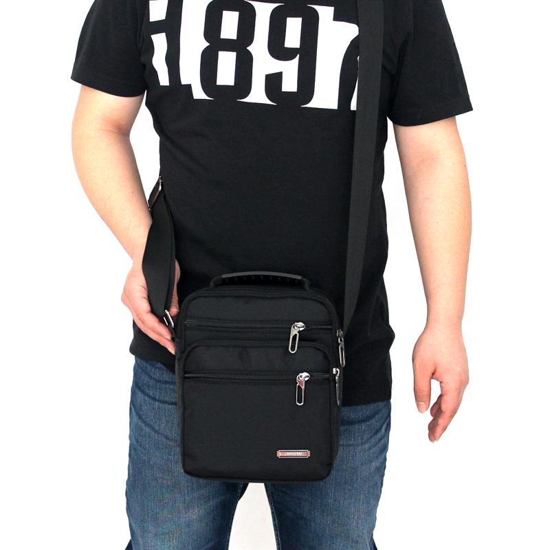 Men's Waterproof Oxford Canvas Crossbody Small Backpack - Korean Style