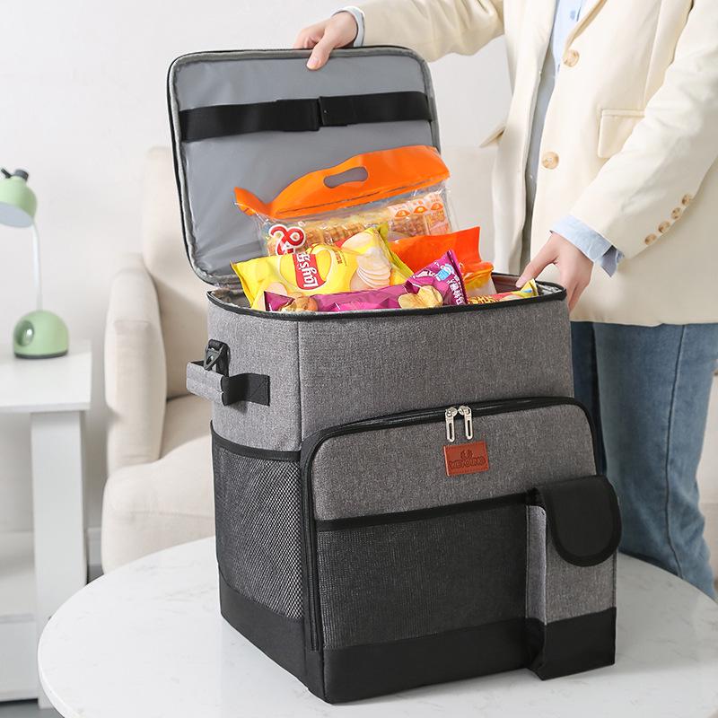 2021 Large Rolling Insulated Picnic & Food Delivery Bag with Wheels