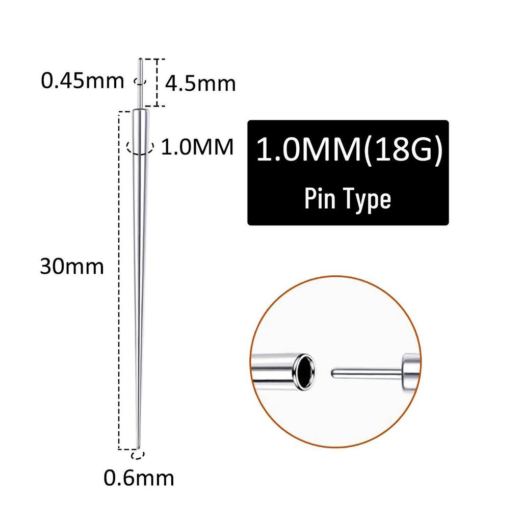 316 Stainless Steel Threaded Guide Pin for Piercing and DIY Tool