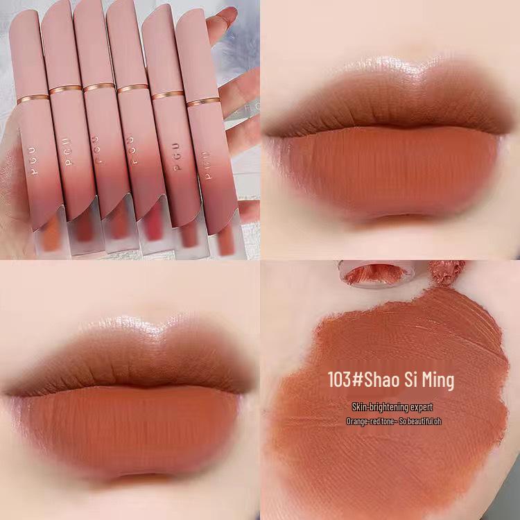 Waterproof Velvet Matte Lip Mud Gloss - Non-Fading, Natural Look for Students and Parties