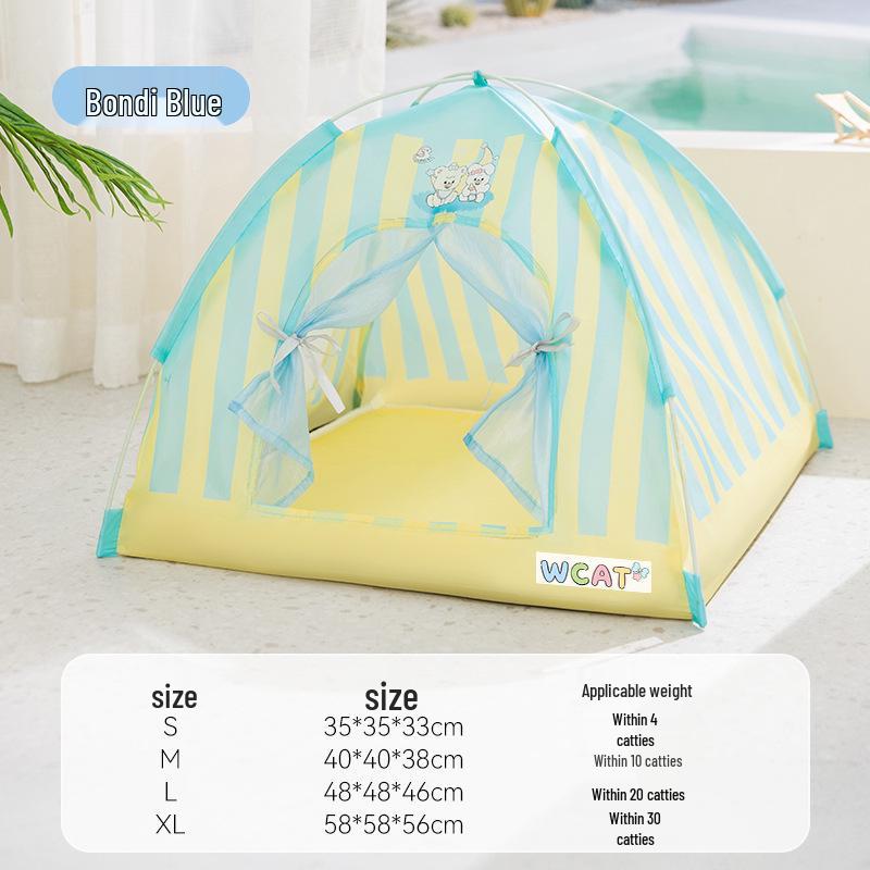 

Happy Dog Spring & Summer Universal Pet Nest: Small Dog/Cat Enclosure, All-Season Outdoor Tent S: 35*35cm (Within 6 pounds)