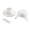 1Pcs White ABS RV Roof Vent Cap Cover with Screws