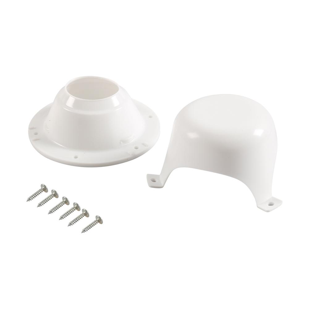 1Pcs White ABS RV Roof Vent Cap Cover with Screws