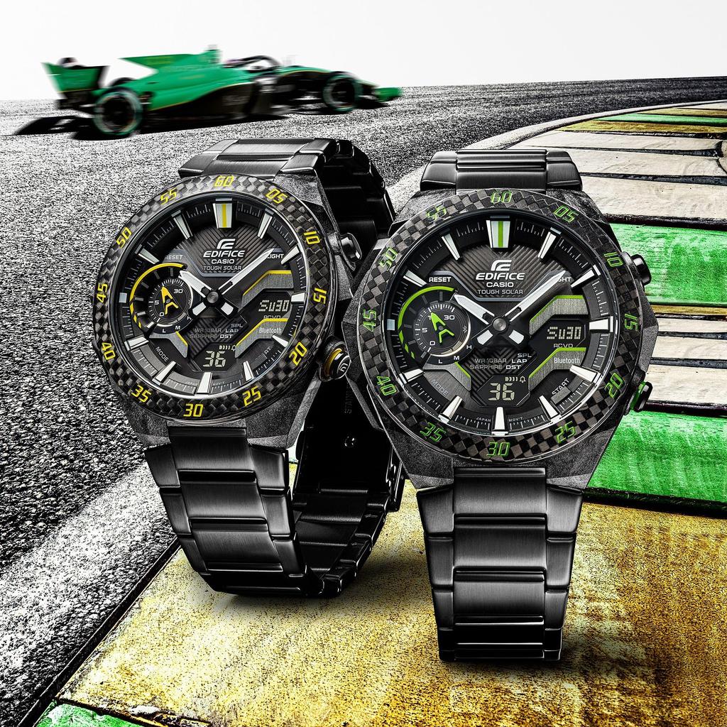 Casio Edifice Watch (Official Japanese Model) WINDFLOW Bluetooth Solar Sapphire Crystal ECB-2200YRC-1A9JF Men's Black