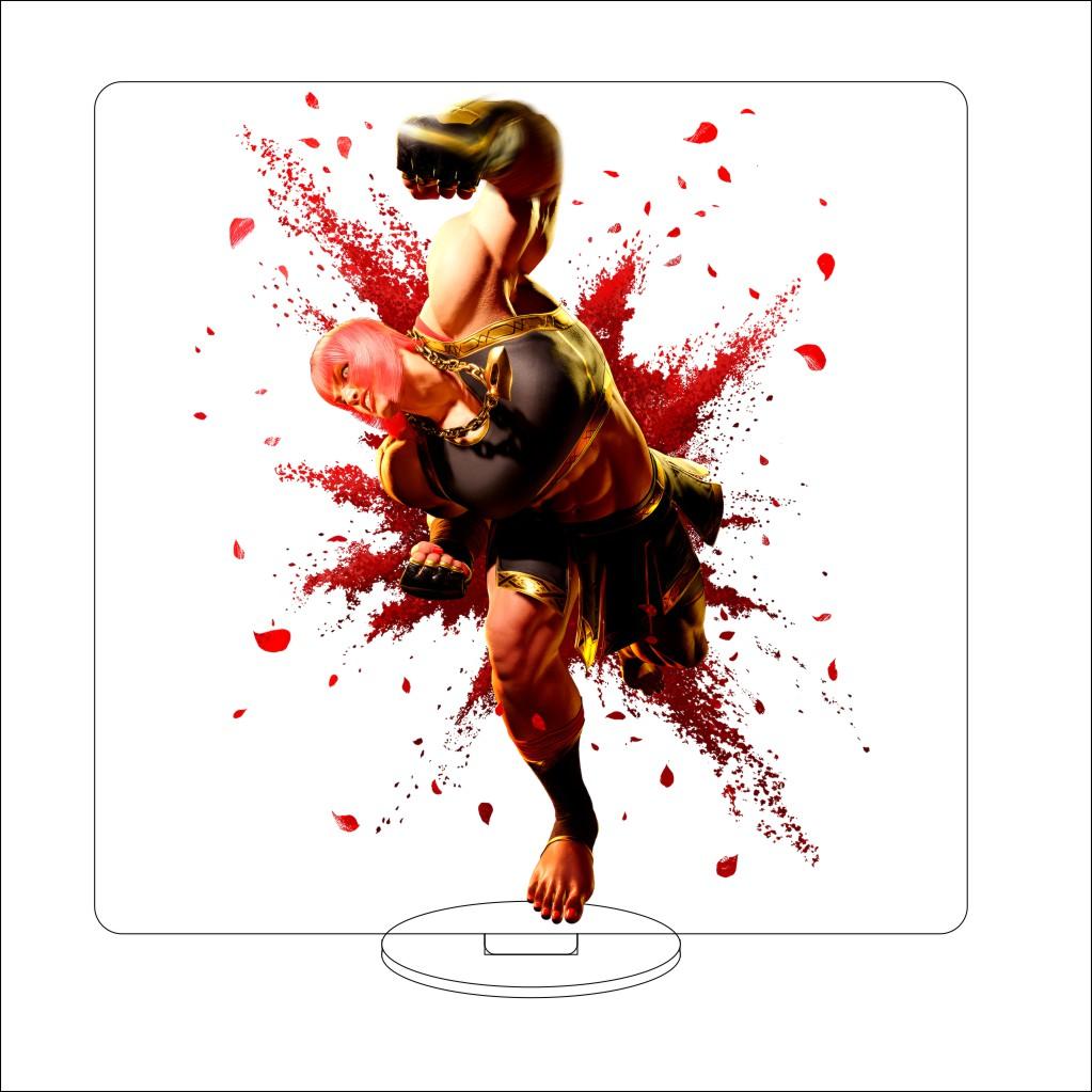 16CM Anime Sutorīto Faitā Figure Stand Model BLANKA/ZANGIEF/DHAISIM/Cammy White Cute Desk Decor Standing Sign Gifts