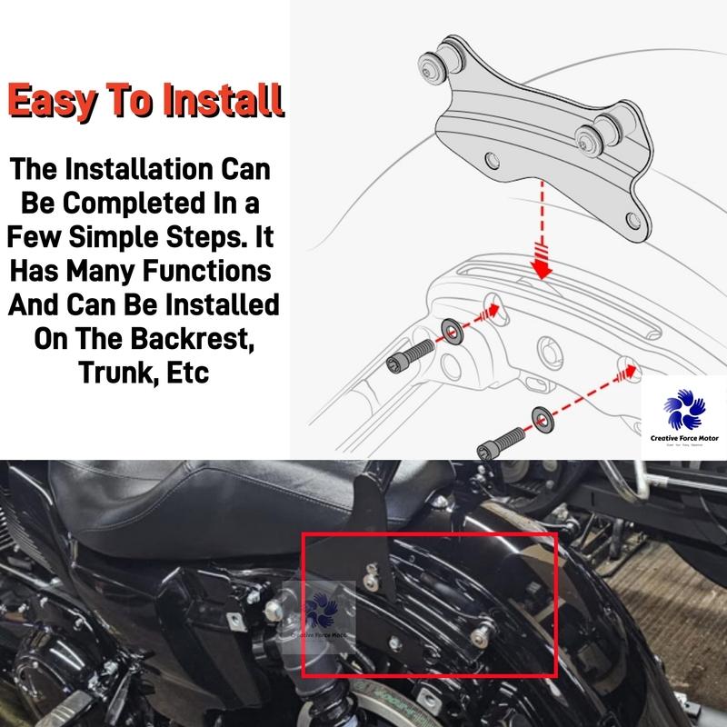 4 Point Docking Hardware Kit Motorcycles Parts Detachable For Harley Touring Road King Street Glide FLHXS FLTRXS FLTRX 2014-UP