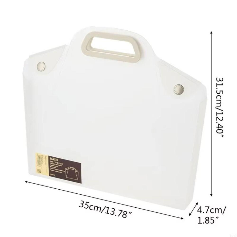 Portable Organization Protector Carrying Case Waterproof Document Folder  Office Supplies