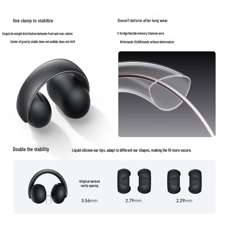 SoundCore AeroClip Open-Ear Bluetooth Ear Clip Headphones