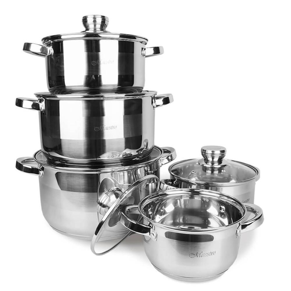 MR-2220-10 MAESTRO 10-piece Cookware Set