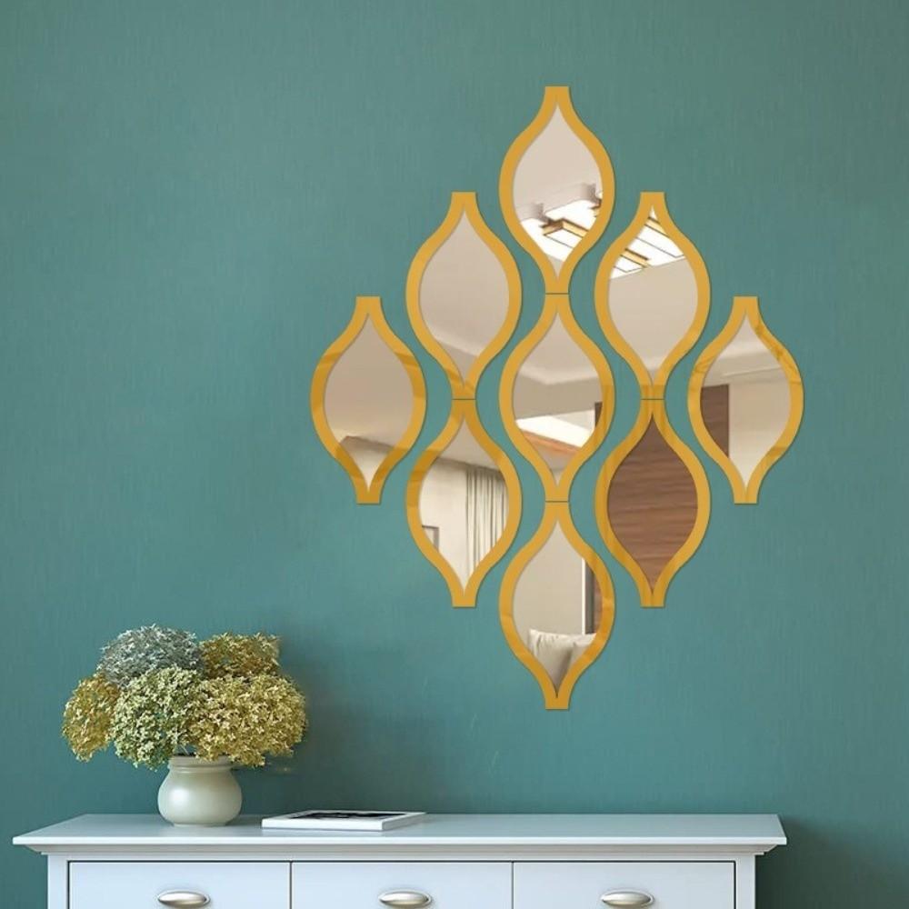 Self-adhesive Water Drop Wall Stickers Removable Decorative Mirror Stickers  Bathroom