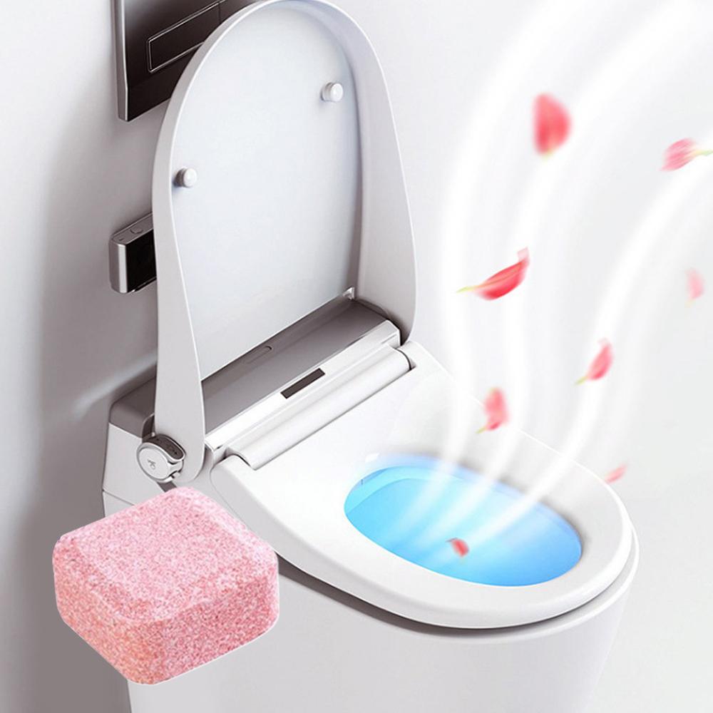 100pcs Toilet Washing Machine Cleaner Yellow Scale Use Remove Stains Bathroom Tablets Automatic K6T1