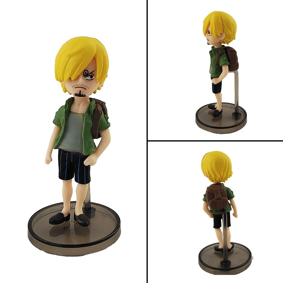 6pcs/set Anime One Piece Figures Action Model Dolls Figure Toys Cute Luffy Nami Zoro Collection Brinquedos Full Set PVC Kid Friendly Entertaining 2