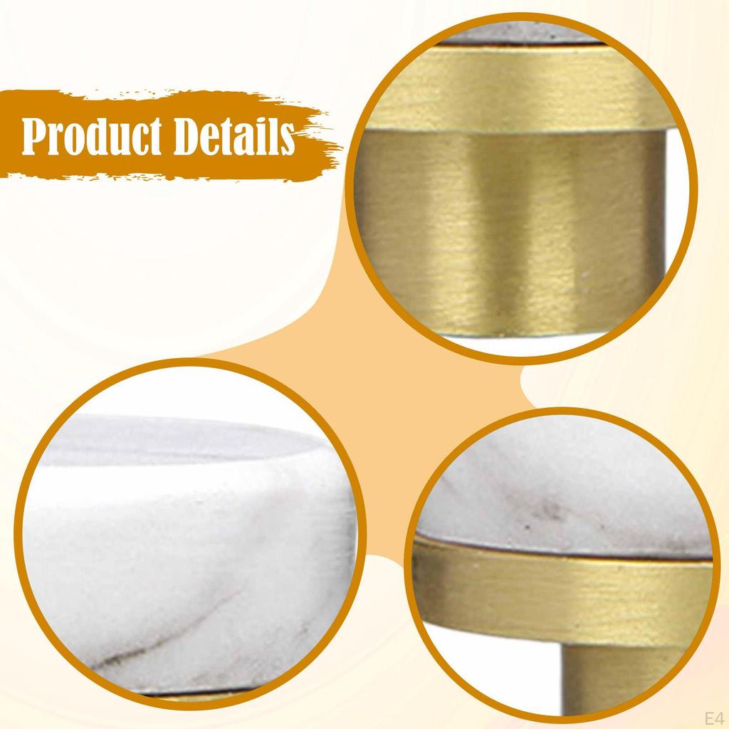 Brass And Marble Drawer Knob for Cabinet, Chest of Drawers, Wardrobe