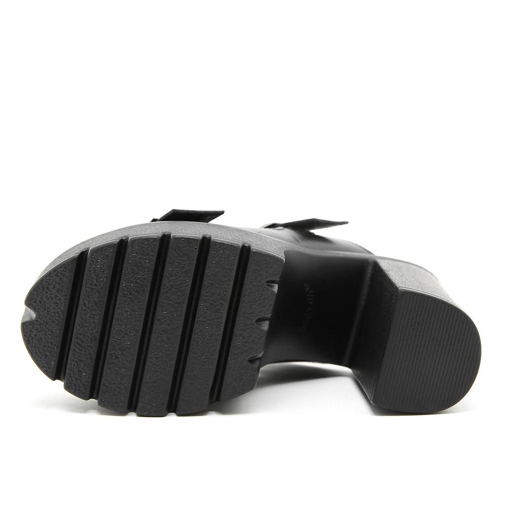 Gdgydh Block Heeled Sandals for Women Fashion Peep Toe Dress Pumps Stylish Double Buckle Strap Design High Heels Sandals Outdoor