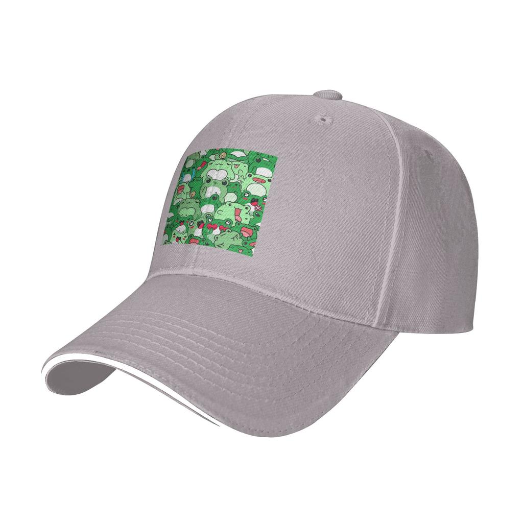Crowded cute Frog Pattern Cap Casual Baseball Caps Adjustable Hat Hip Hop Summer Unisex Baseball Hats Customizable