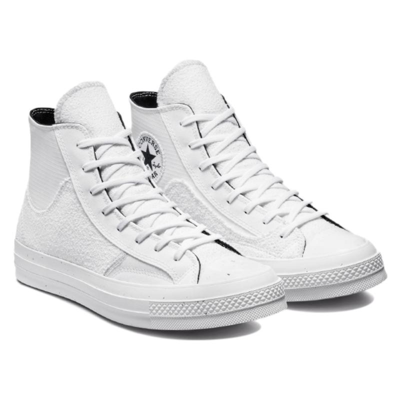 Converse Chuck Taylor All Star 70 Chuck 70 Renew Remix Chuck Taylor All Star Simple and Versatile High-Top Espadrilles Unisex White