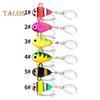 6Pcs 10G/5CM VIB Fishing Lure with Treble Hook Spinning Sequin Long Casting Metal Hard Artificial Spinner Bait Saltwater Freshwater Bass Walleye